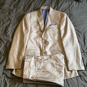 mens small suit jacket dress pant combo